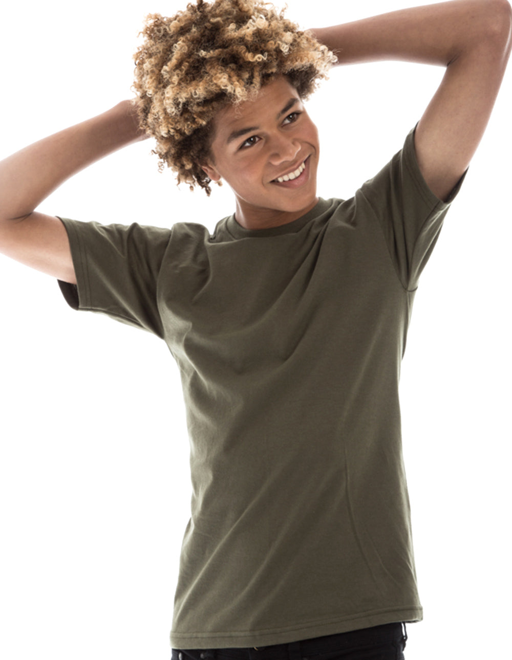 Retro Ring-Spun Crew Neck T-Shirt 2100